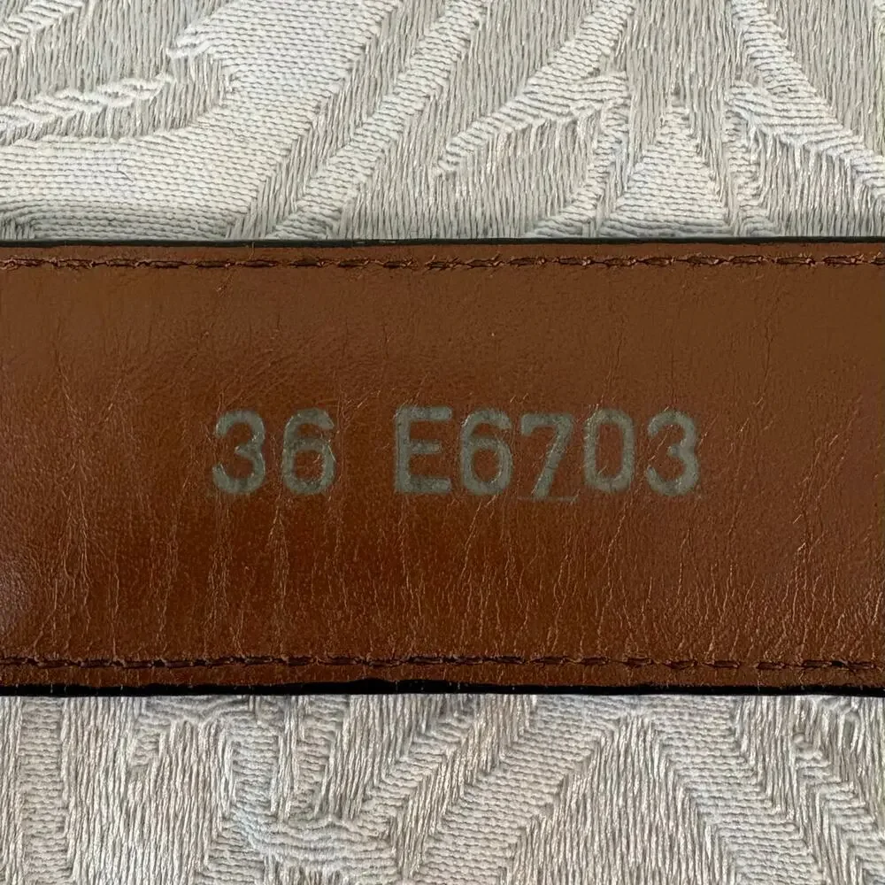 BRIGHTON Black Leather Belt E6703 Women's Sz 36 Western Southern Country Cowgirl